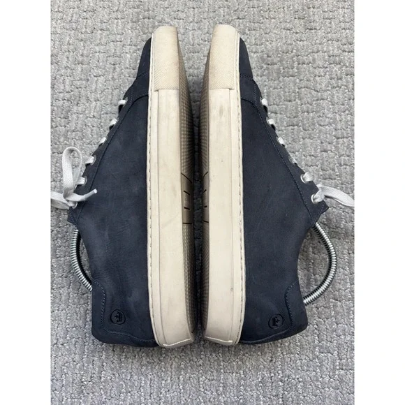 Peter Millar Crown Suede Leather Sneakers Blue Shoes Mens Size 11 - Picture 6 of 8